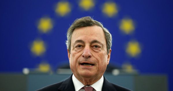 Foto: Mario Draghi en el discurso ante el Parlamento del martes. (Reuters)
