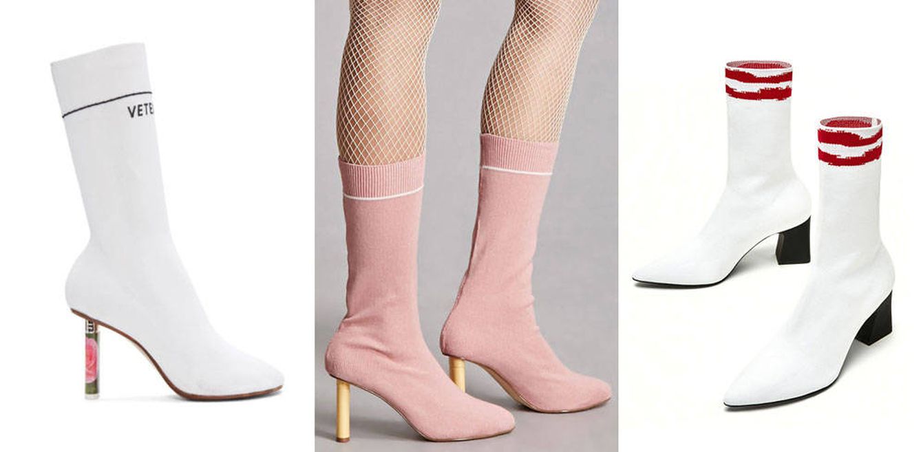 La botas calcetín de Vetements tienen sus respectivos clones en Zara y Forever21. (Vanitatis)