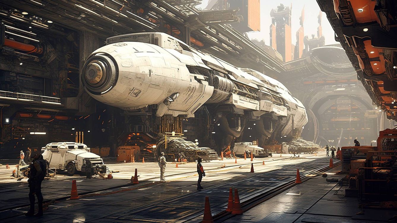 Foto: Ilustración de una nave de ciencia ficción. (Vlad_Aivazovsky/CC)