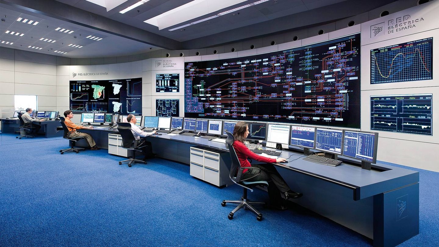 Centro de control de Red Eléctrica de España donde se controla al minuto el flujo eléctrico en España.