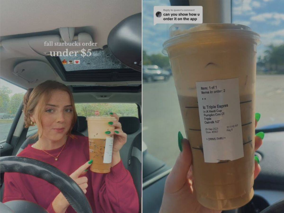Foto: Una estadounidense desvela el truco que utiliza para ahorrarse dinero al comprar en Starbucks (TikTok/@sophiacelentano48)