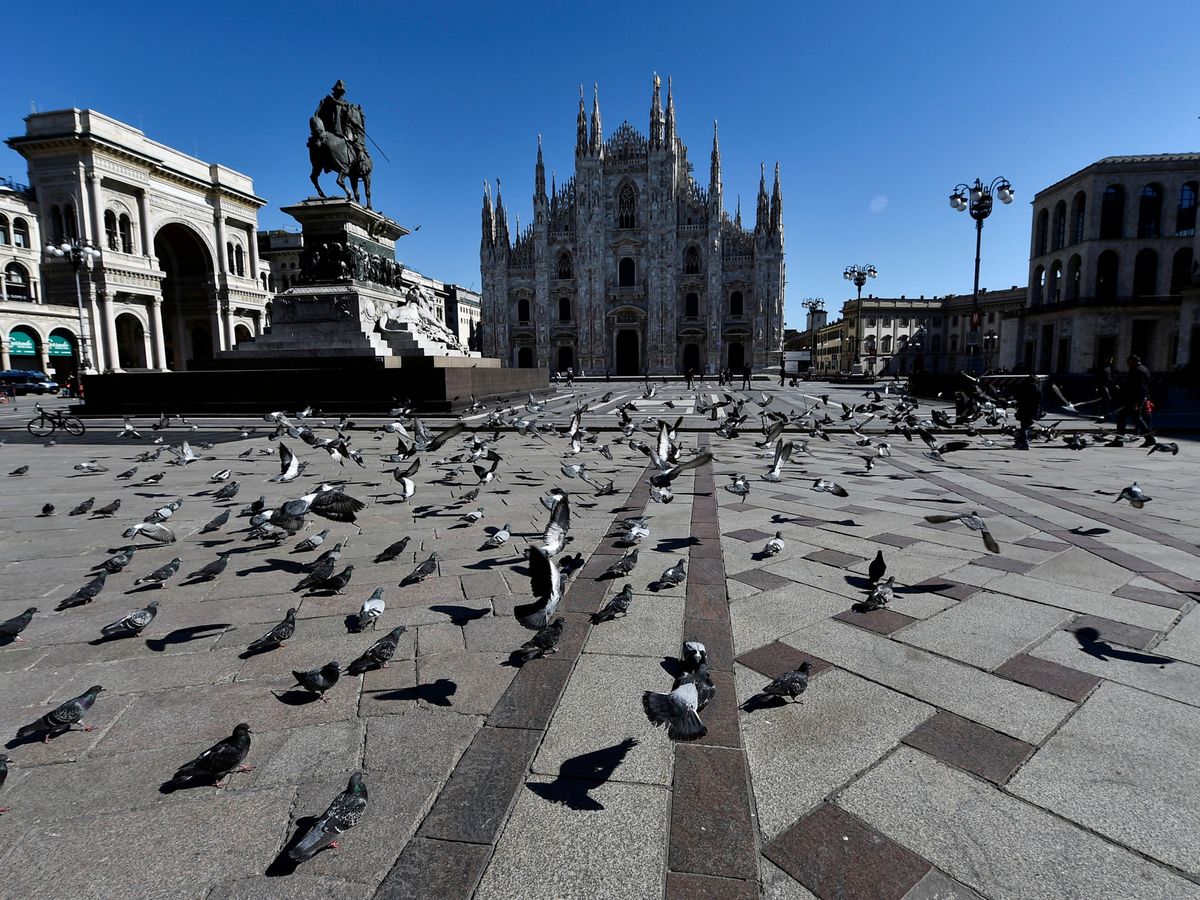 Foto: Vista del Duomo durante la cuarentena de Milán. (Reuters)