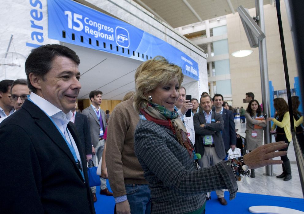 Foto: Ignacio González y Esperanza Aguirre, en la apertura del XV Congreso del PP de Madrid.