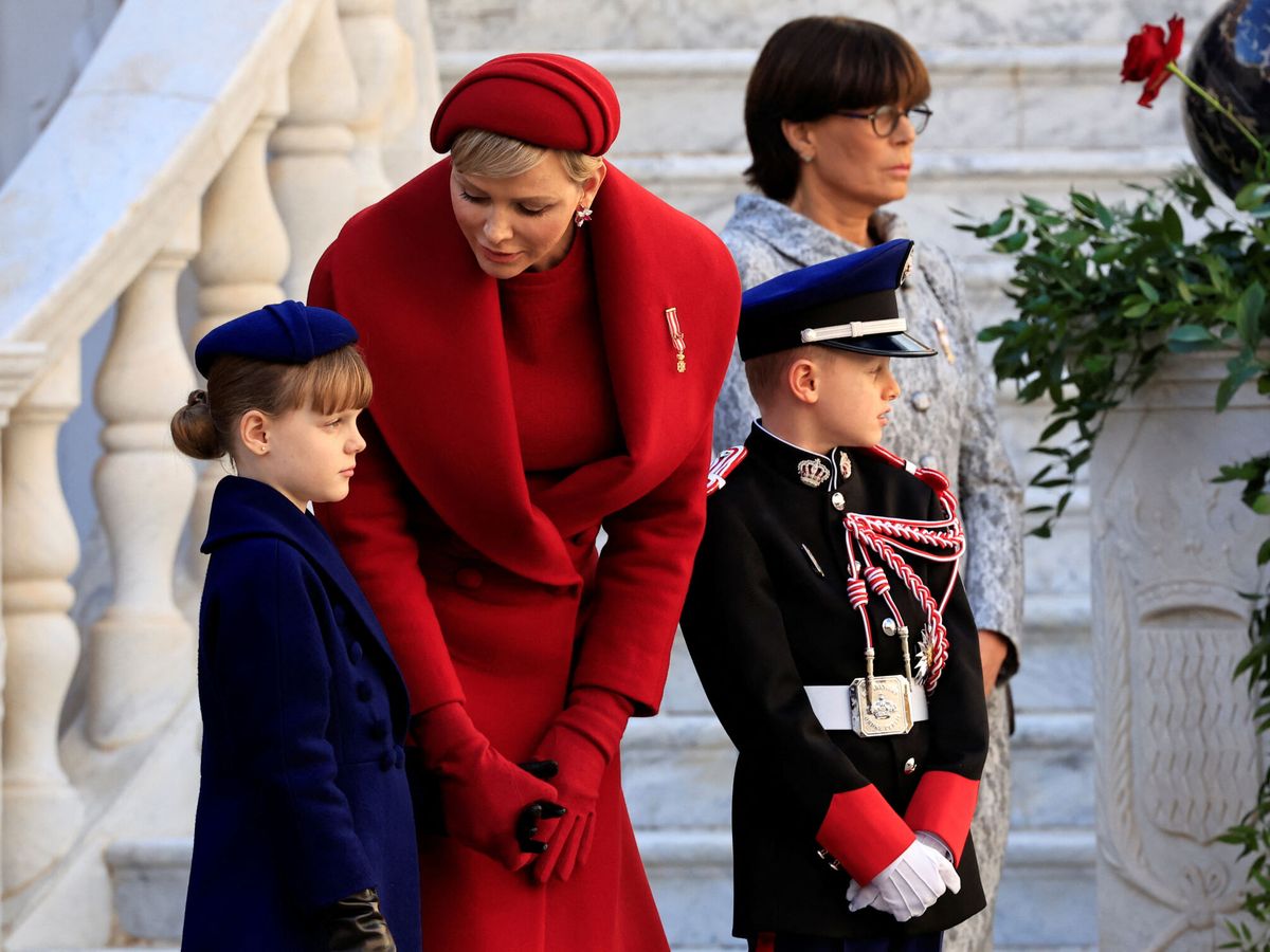 Foto: Charlène de Mónaco, con sus hijos en una imagen de archivo. (Reuters/Valery Hache/Pool)