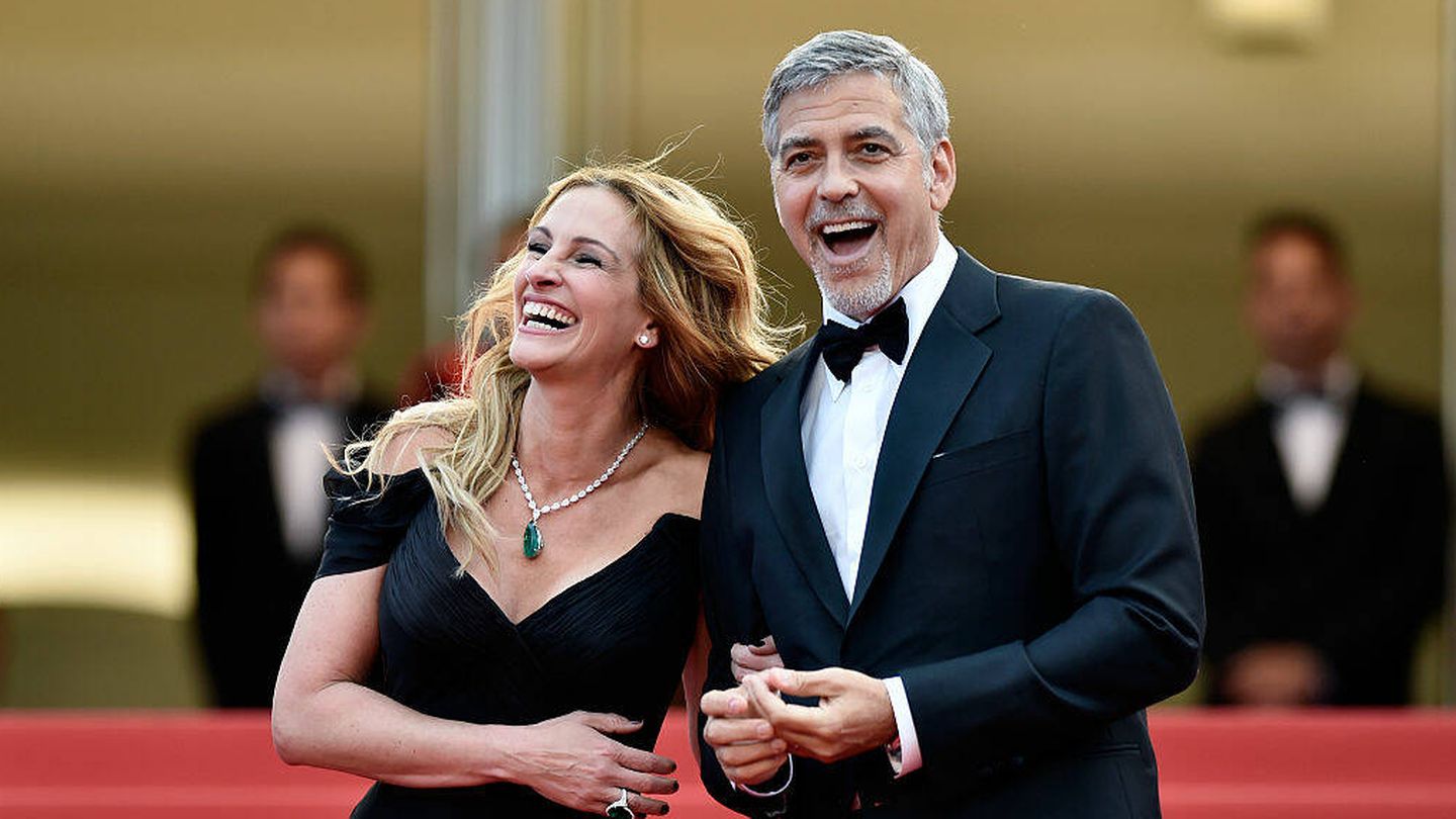  Roberts y Clooney, en una imagen de archivo. (Getty/Pascal le Segretain)