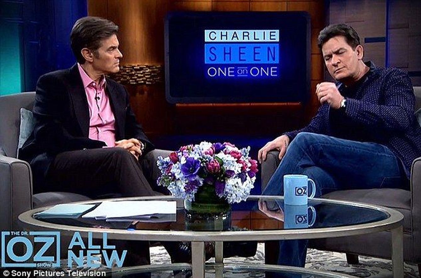 Charlie Sheen durante su entrevista en 'The Dr. Oz Show'