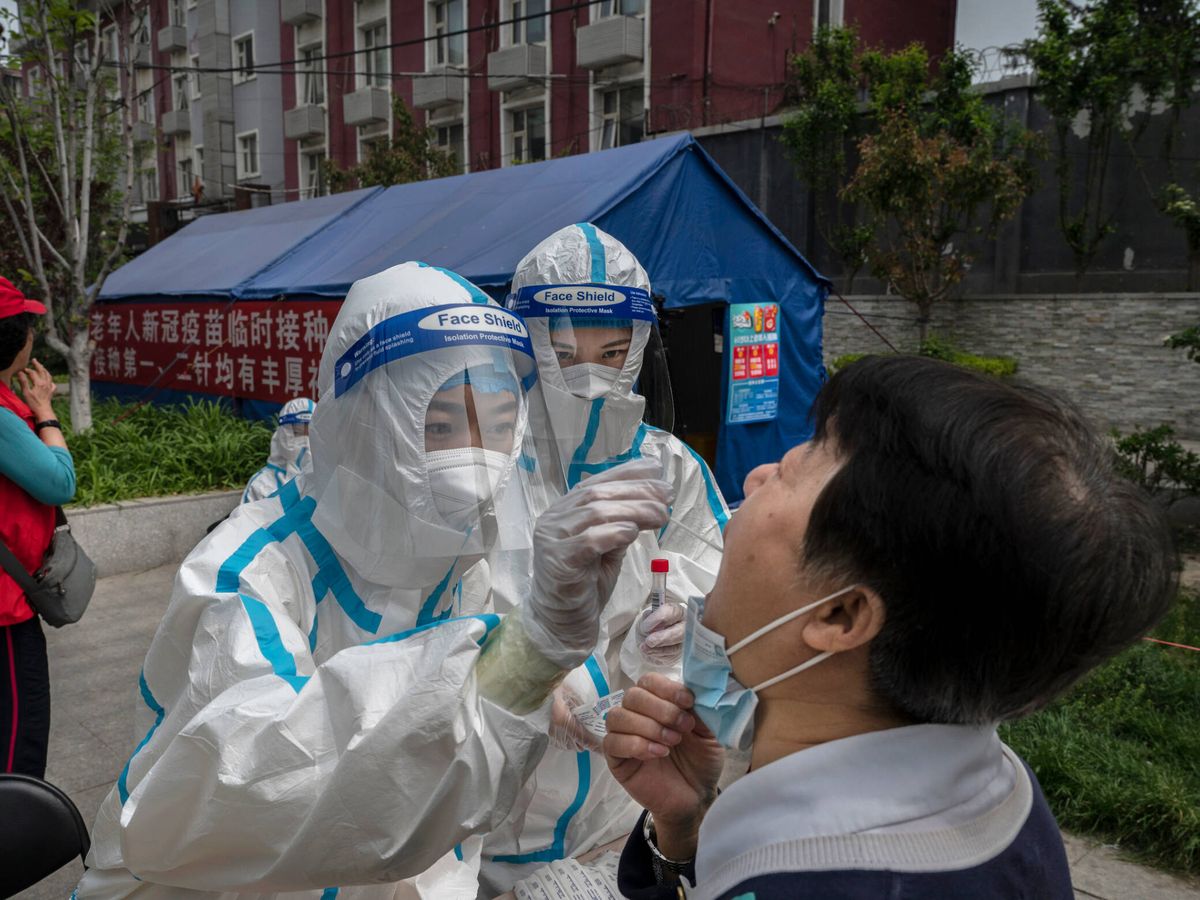 Foto: Testeo de coronavirus en China. (Getty/Kevin Frayer)