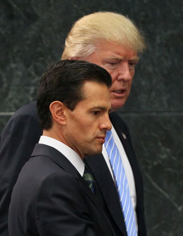 Trump y Peña Nieto. (EFE)