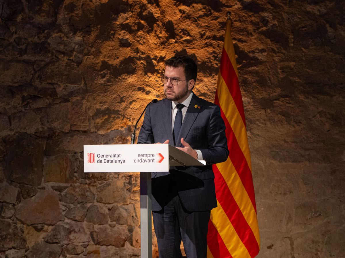 Foto: El presidente de la Generalitat, Pere Aragonès. (Europa Press/Lorena Sopêna)