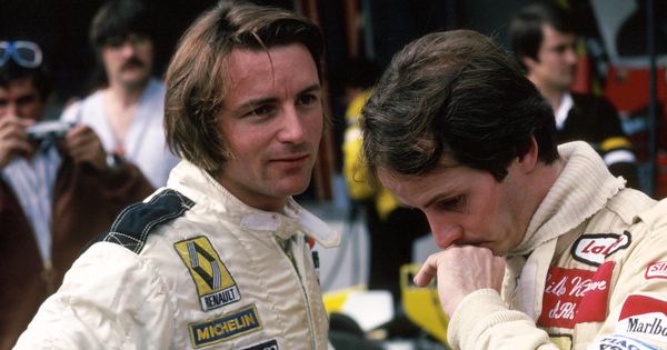 Foto: René Arnoux junto a Gilles Villeneuve (Imago).