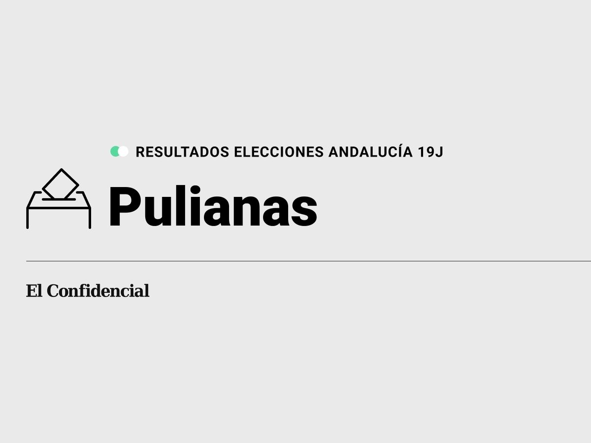 Foto: Resultados en Pulianas, Granada, de las elecciones de Andalucía 2022 este 19-J (C.C./Diseño EC)