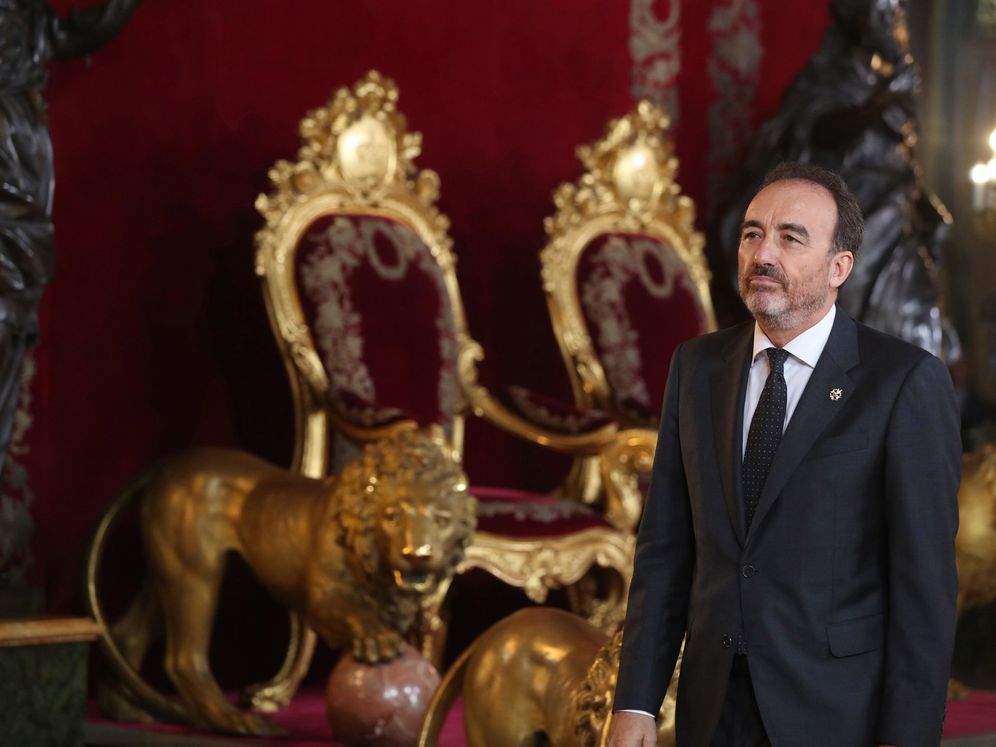 Foto: Manuel Marchena, durante la recepción en el Palacio Real por la Fiesta Nacional. (EFE)