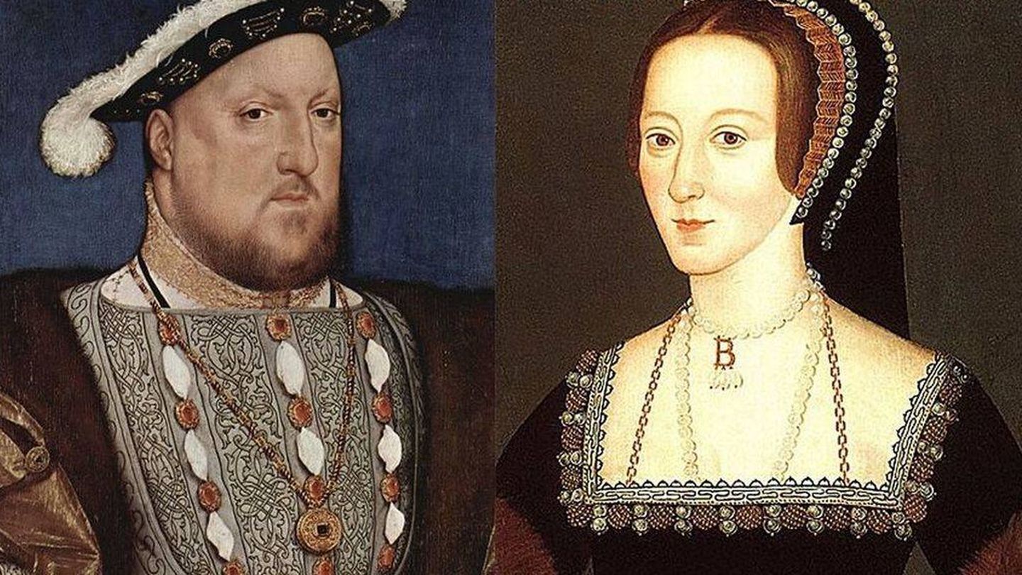 Enrique VIII y Ana Bolena, su segunda esposa. 