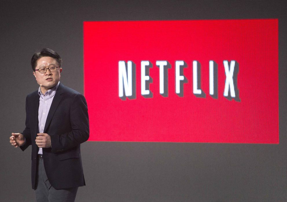 Foto: Skott Ahn, presidente de LG y socio de Netflix (Reuters)