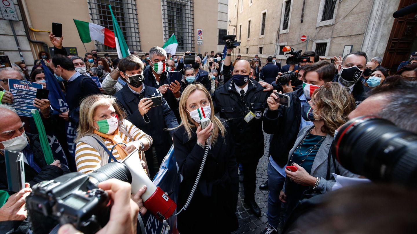 Una protesta de los Fratelli dÌtalia en Roma. (Reuters)