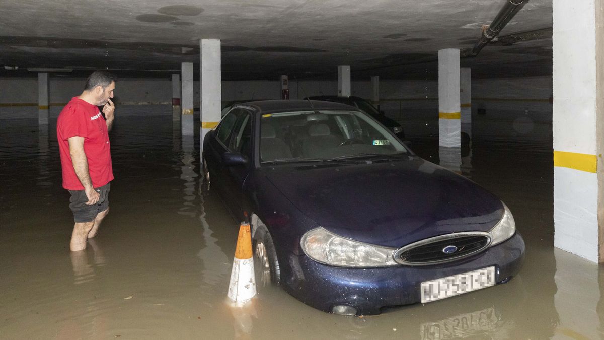 Las sorprendentes imágenes de las inundaciones en el hospital del Rosell tras las fuertes lluvias