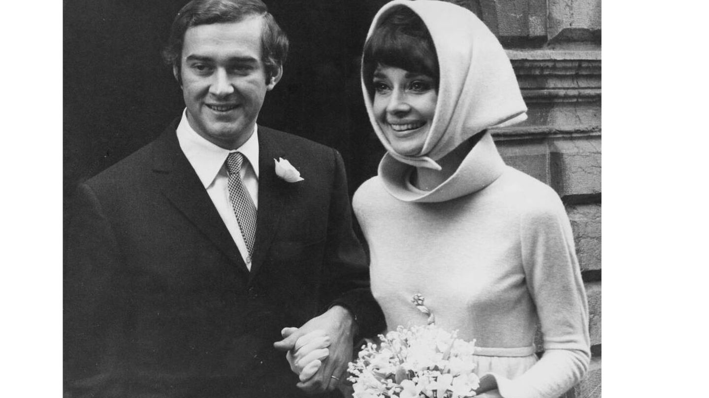 Audrey Hepburn, recién casada con Andrea Dotti. (Getty/Daily Express/Pictorial Parade)