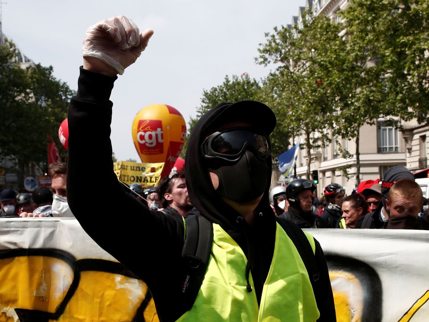 Protesta de chalecos amarillos. (Reuters)