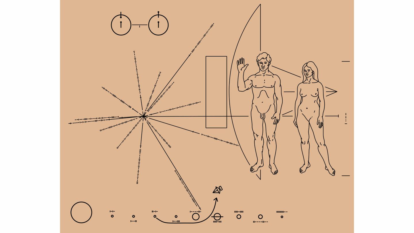 La placa del Pioneer 10 (NASA)