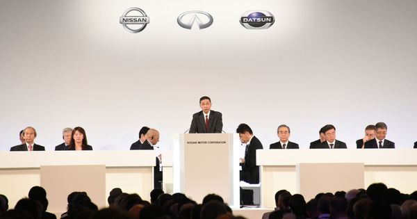 Foto: Junta de accionistas de Nissan. (Reuters)