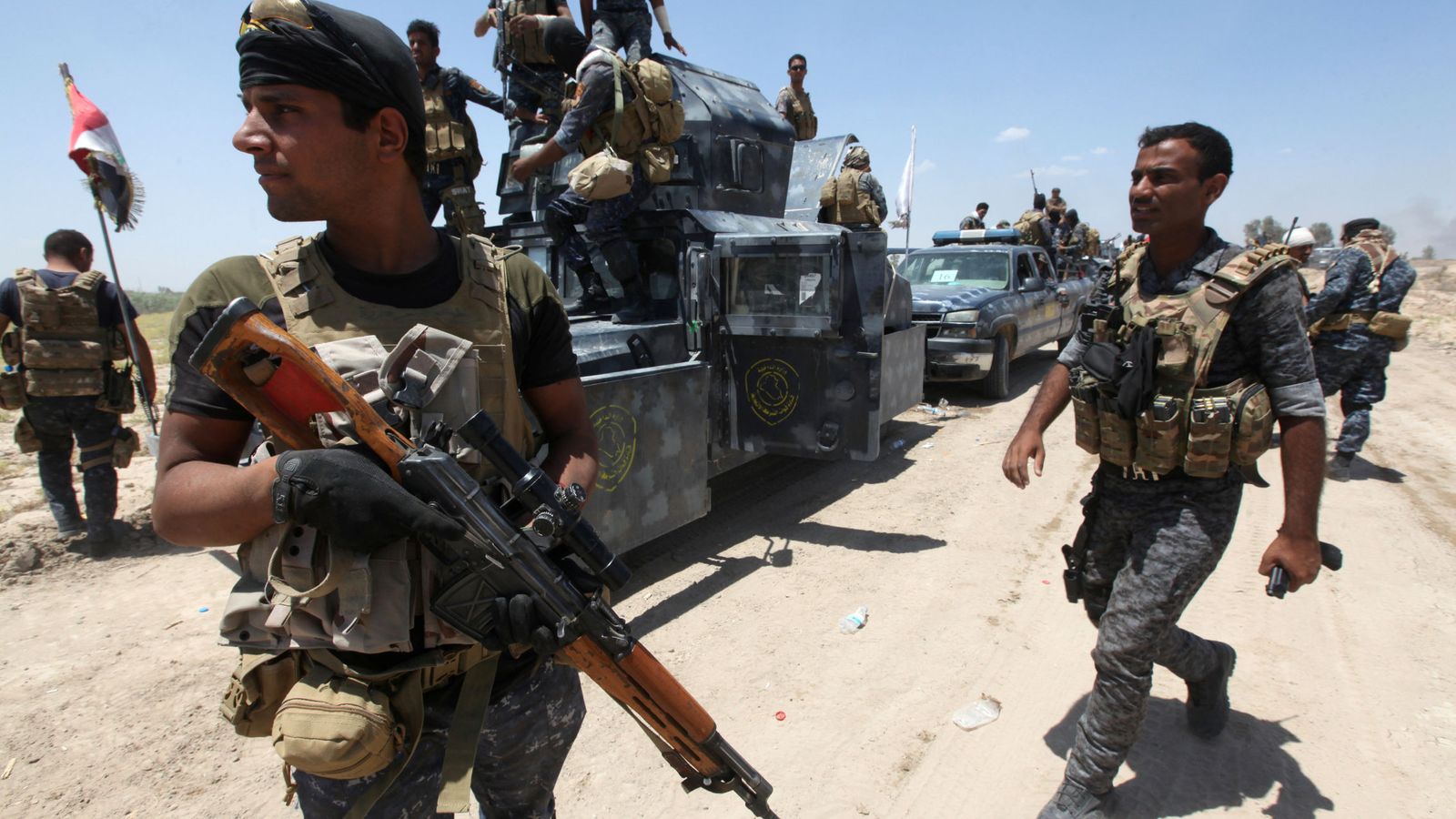 Foto: Fuerzas del Ejército iraquí en las proximidades de Faluya, el 31 de mayo de 2016 (Reuters).