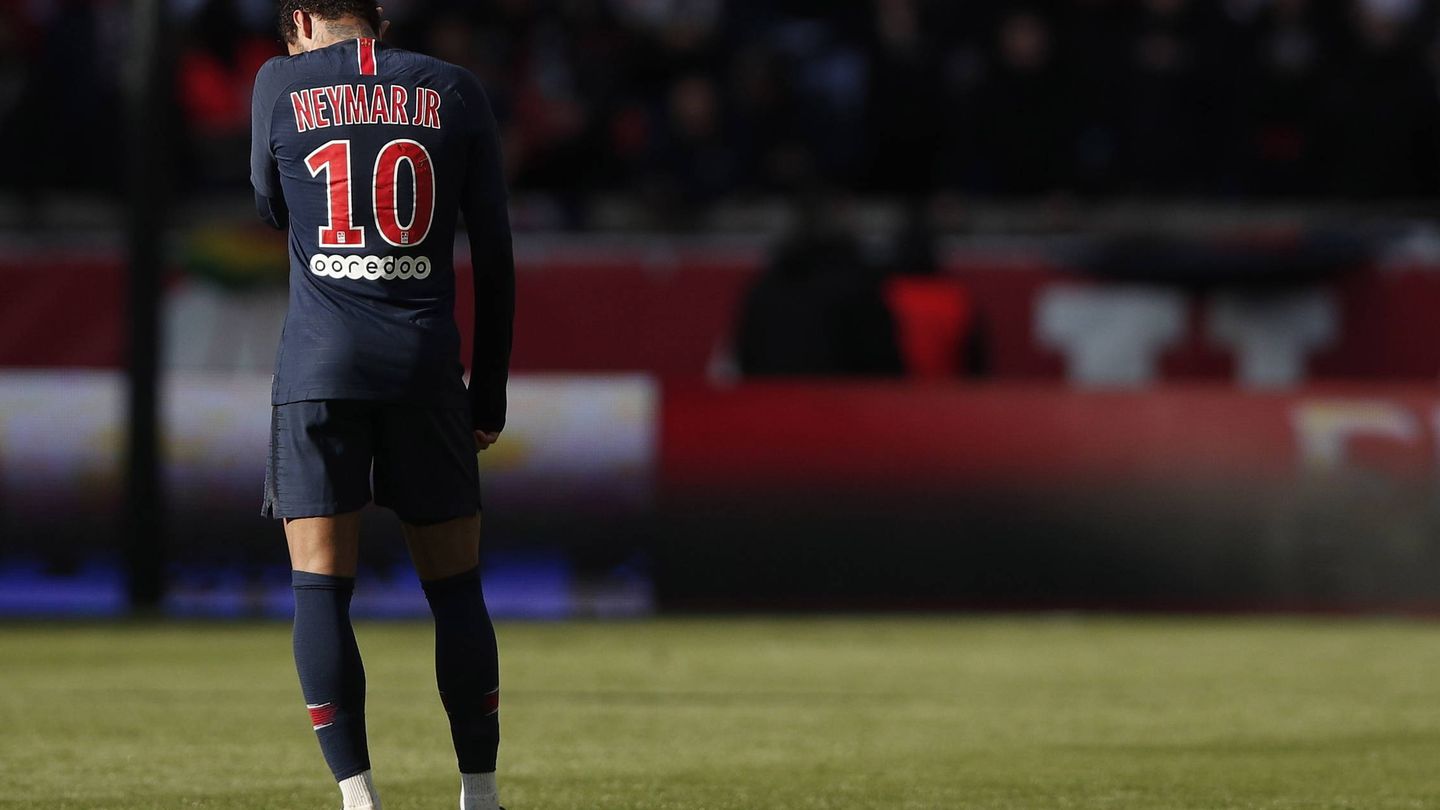 Neymar, en el partido del campeonato francés contra el Niza. (EFE)