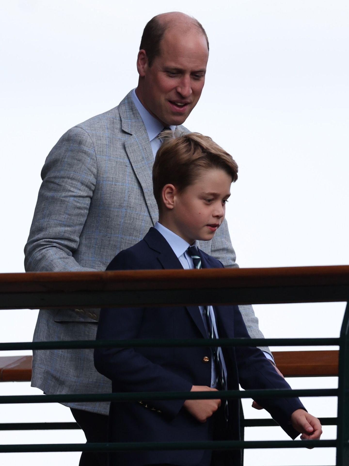 El príncipe Guillermo y el príncipe George, en Wimbledon  (EFE/Isabel Infantes)