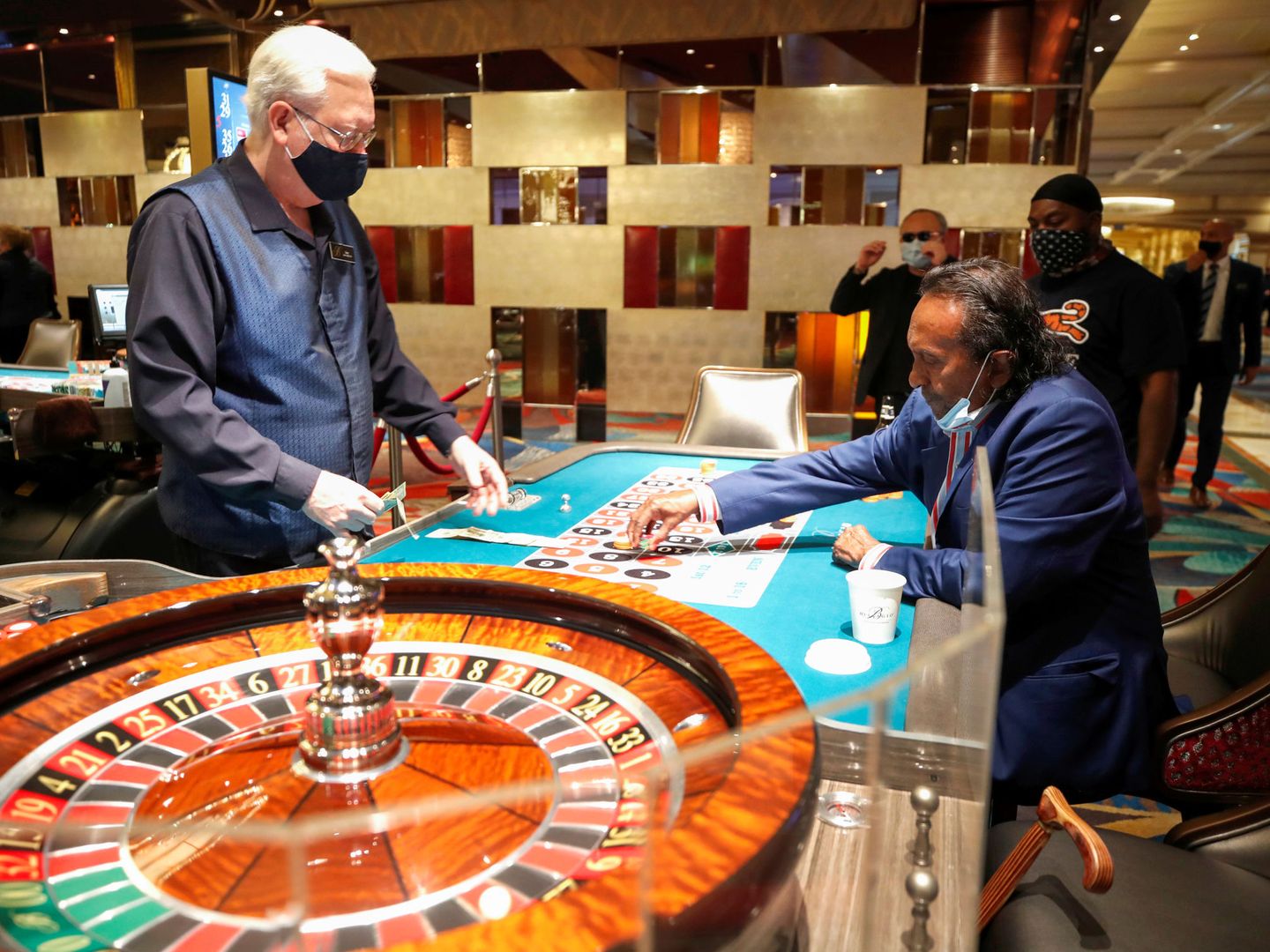 Ruleta en un casino de las Vegas, en plena época del Covid-19 (Reuters)