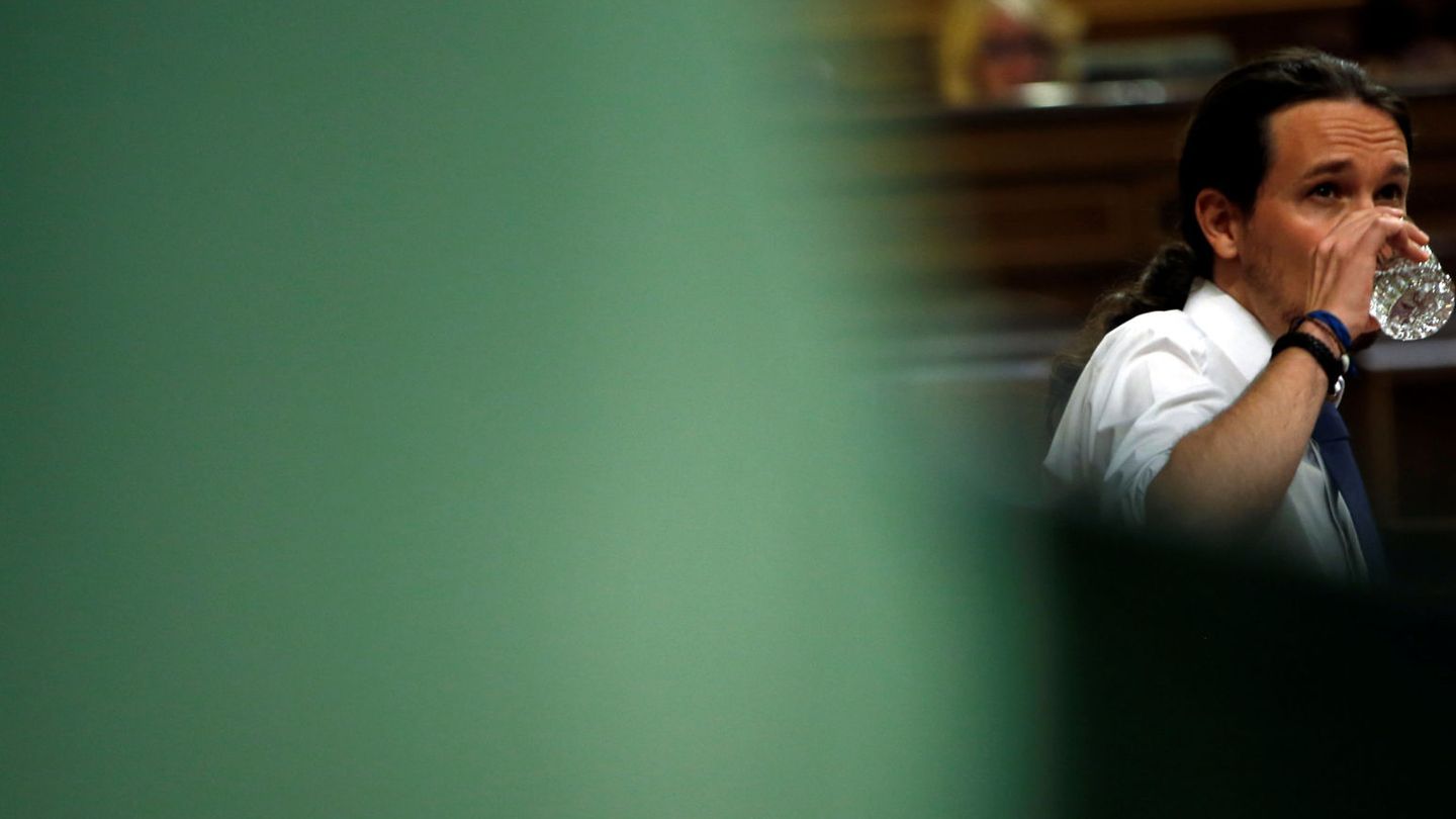 Pablo Iglesias, el pasado 14 de junio en el Congreso, durante la defensa de su moción de censura a Mariano Rajoy. (Reuters)