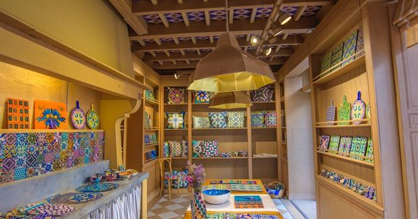 Foto: Tentiles, una tienda inspirada en la cerámica decorada con cartón.