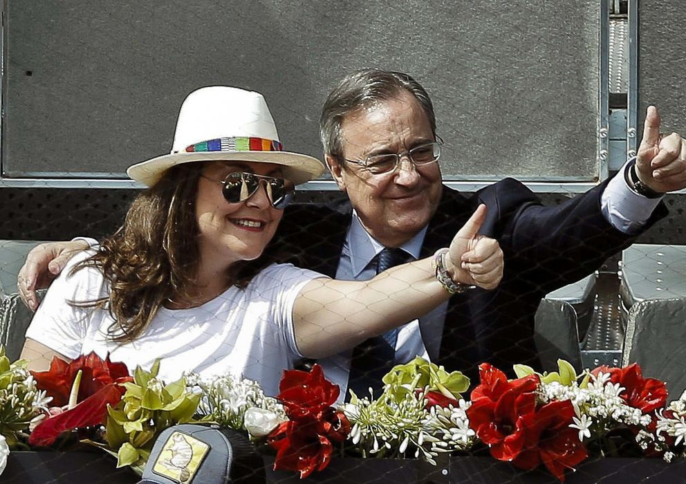 Foto: El presidente del Real Madrid, Florentino Pérez, en el Masters 1000 de Madrid. (EFE)