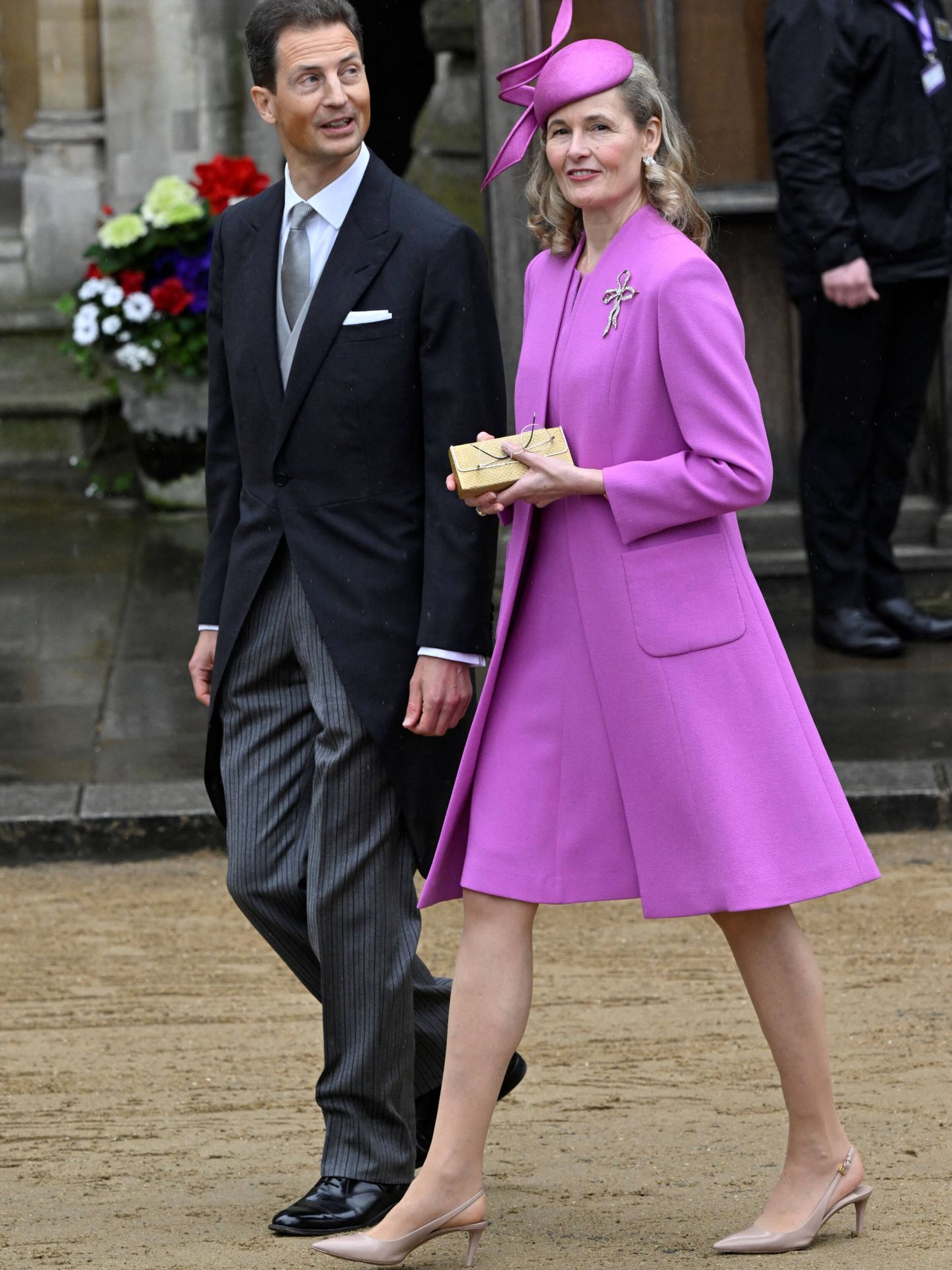  Alois y Sophie de Liechtenstein, en la coronación de Carlos III. (Getty)