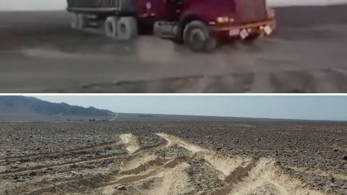 Un camionero arrasa las milenarias Líneas de Nazca para evitar un peaje