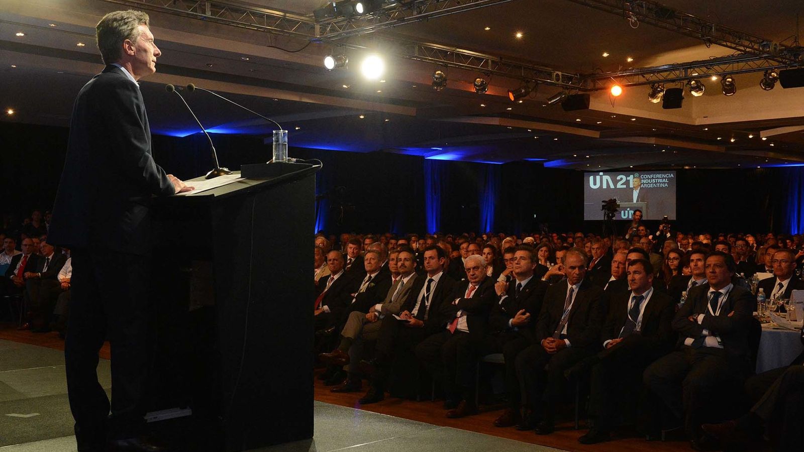 Foto: El presidente de Argentina, Mauricio Macri, se dirige a los empresarios en Buenos Aires. (EFE)
