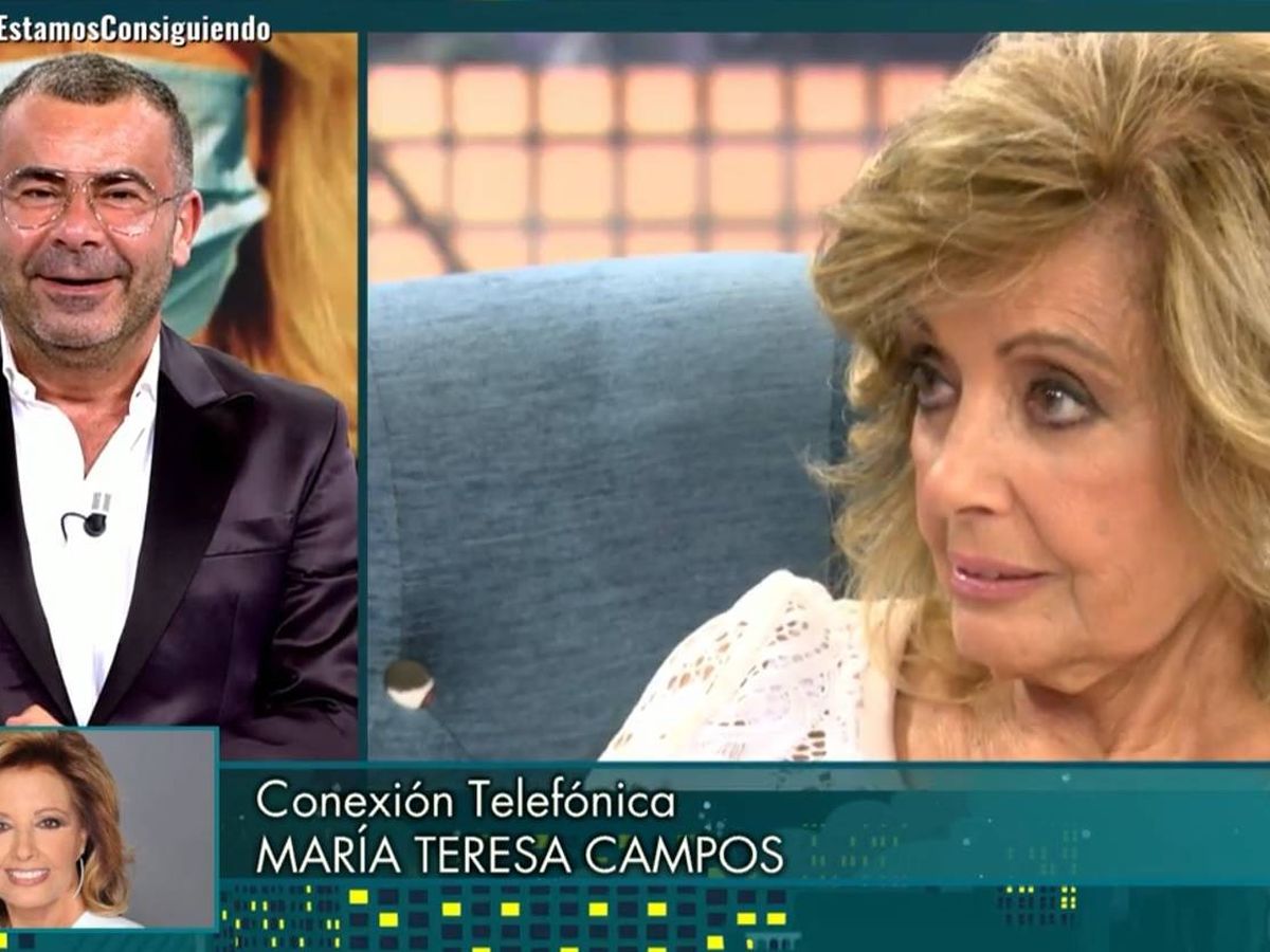Foto: Jorge Javier y María Teresa Campos, en 'Sábado Deluxe'. (Telecinco).