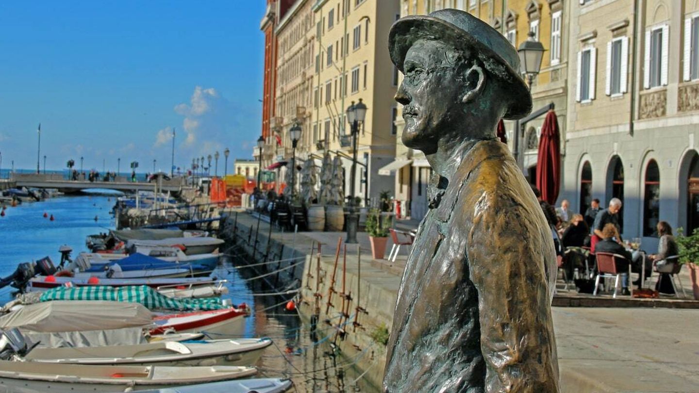Estatua de James Joyce en Trieste.