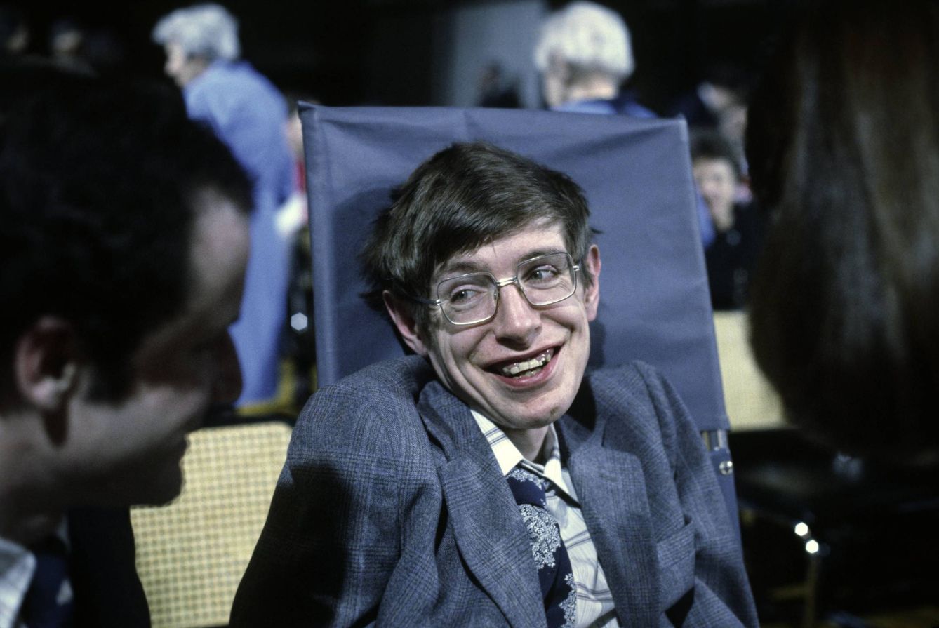 Stephen Hawking, en 1979. (Getty/Santi Visalli)