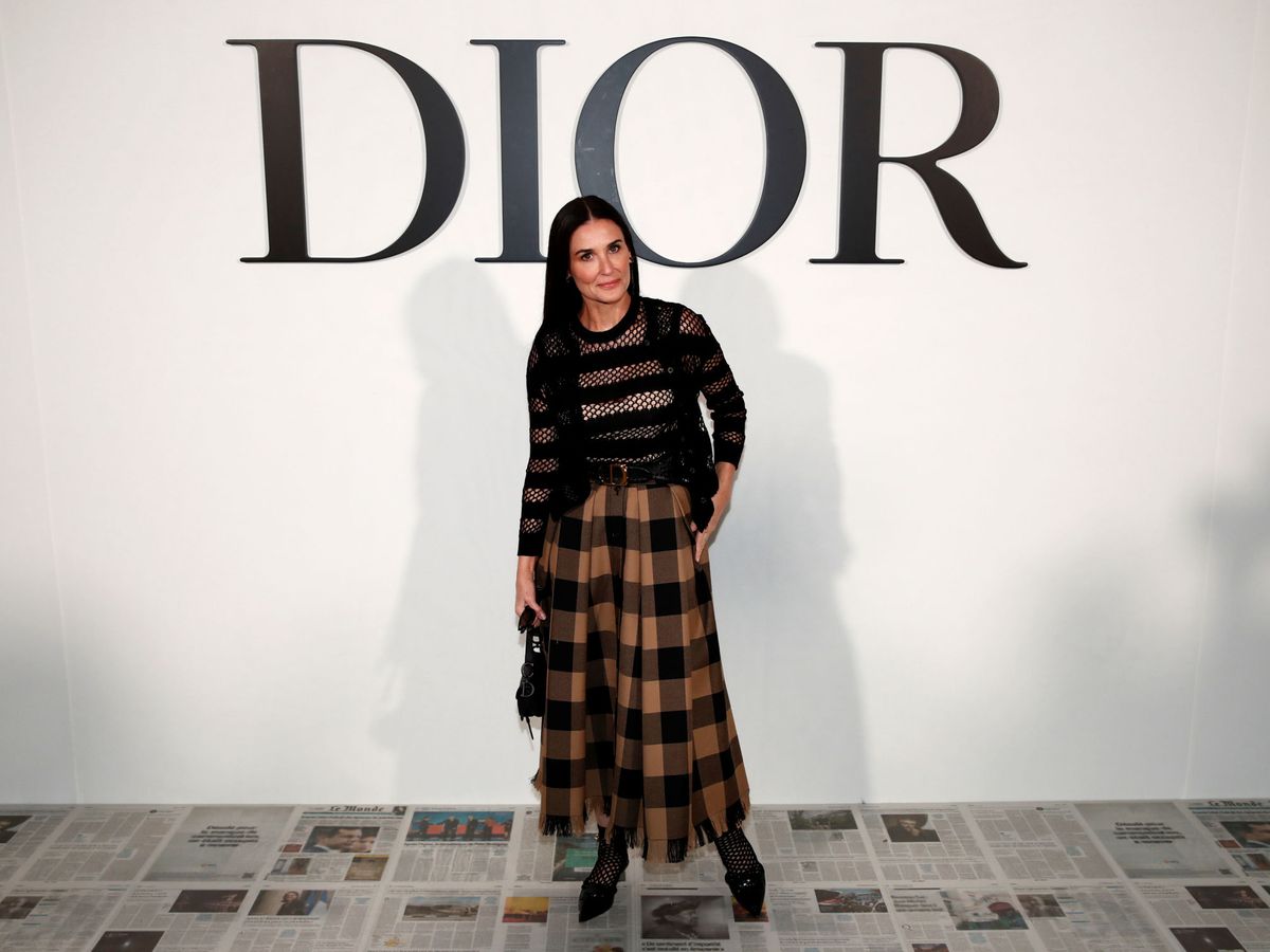 Foto: Demi Moore, en el desfile de Dior. (Reuters)