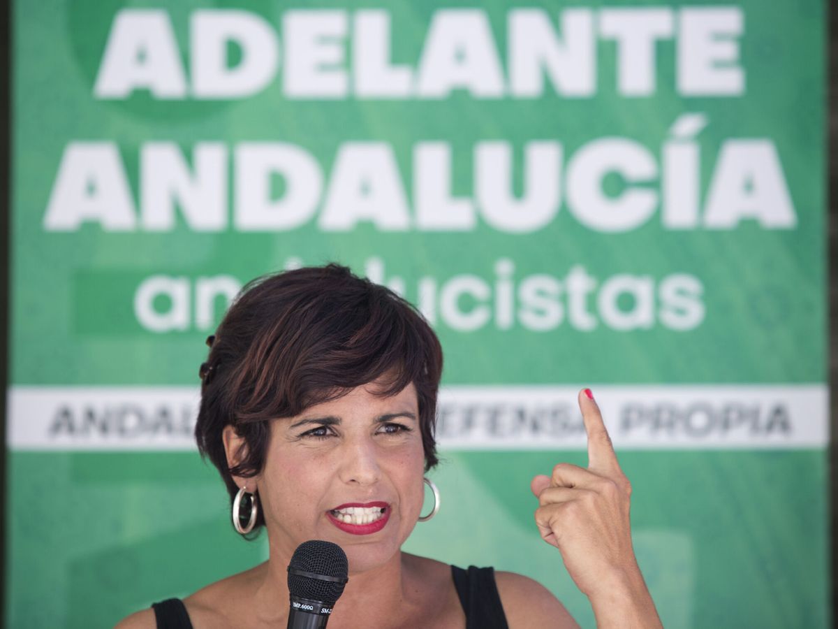 Foto: Teresa Rodríguez, de Adelante Andalucía. (EFE/Daniel Pérez)