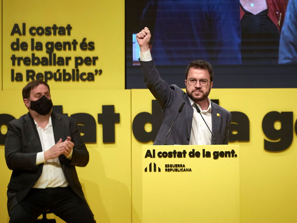 Foto: El candidato de ERC a la presidencia de la Generalitat, Pere Aragonés. (EFE)