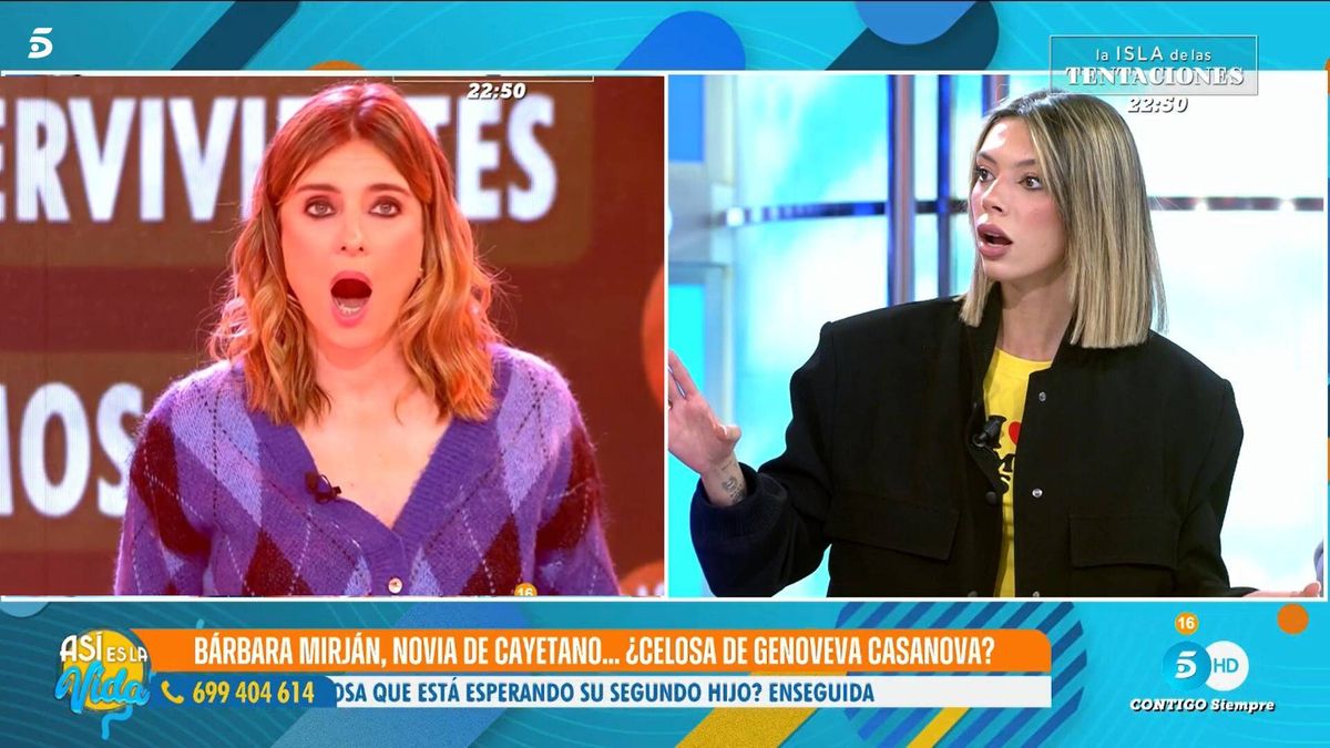 "¡No vayas por ahí!": Alejandra Rubio para los pies a Sandra Barneda por una fea insinuación en Telecinco