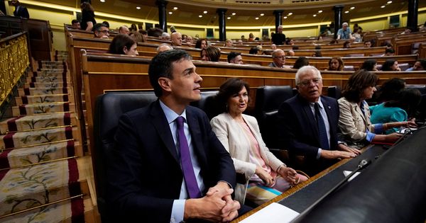 Foto: Pedro Sánchez, durante la sesión de control al Gobierno. (Reuters)