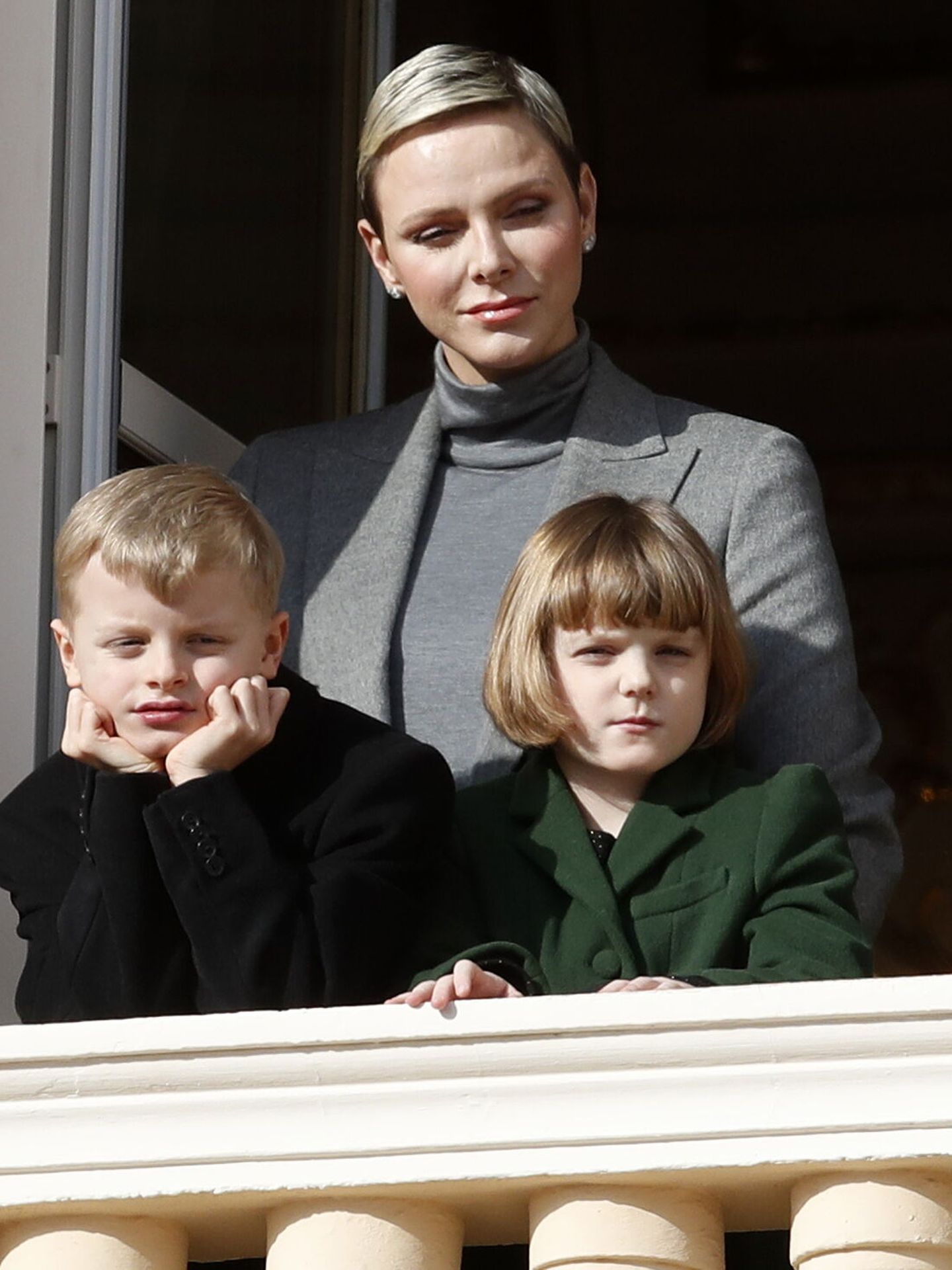 Charlène de Mónaco, con sus hijos en una imagen de archivo. (EFE/Sebastien Nogier)