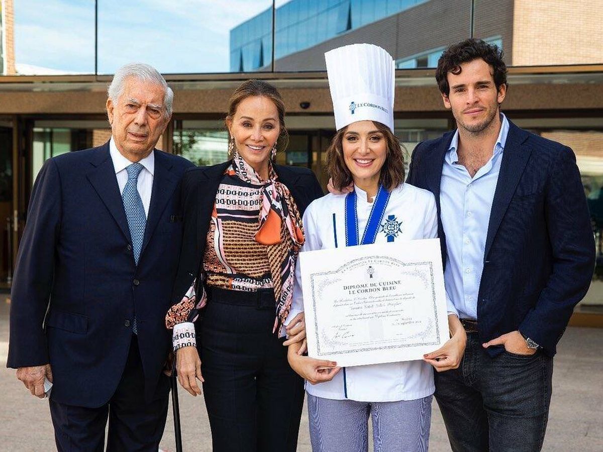Foto: Mario Vargas Llosa, Isabel Preysler, Tamara Falcó e Iñigo Onieva. (Instagram @tamara_falco)