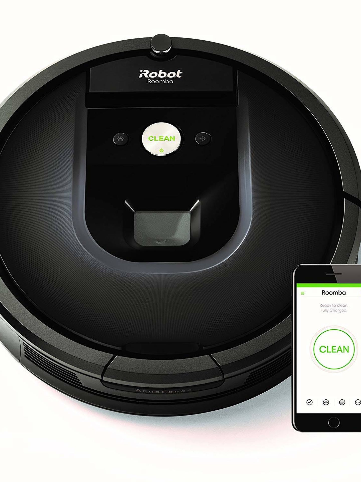 Así es la iRobot Roomba 981.