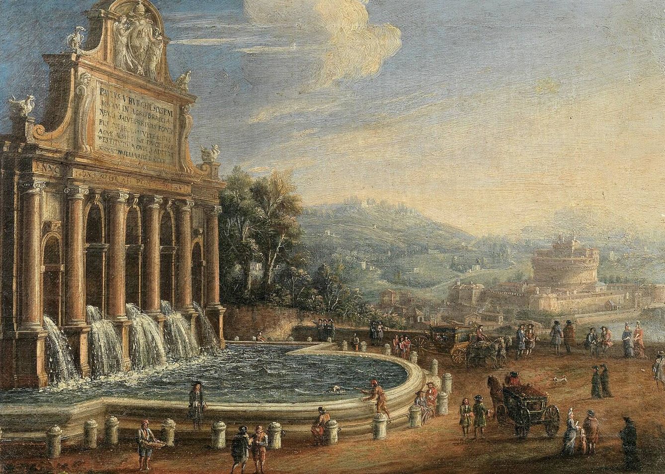 'Fontana dell’Acqua Paola'. Caspar van Wittel. 1736
