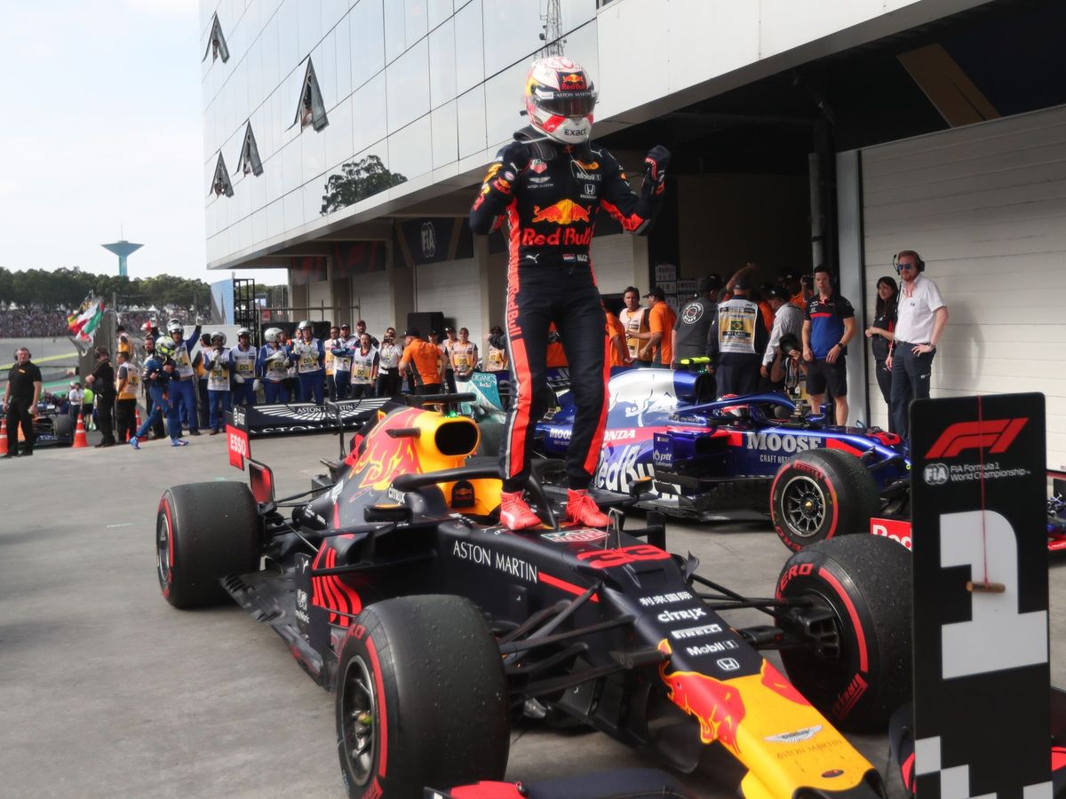 Foto: Verstappen venció en una carrera loca en Brasil. (EFE)