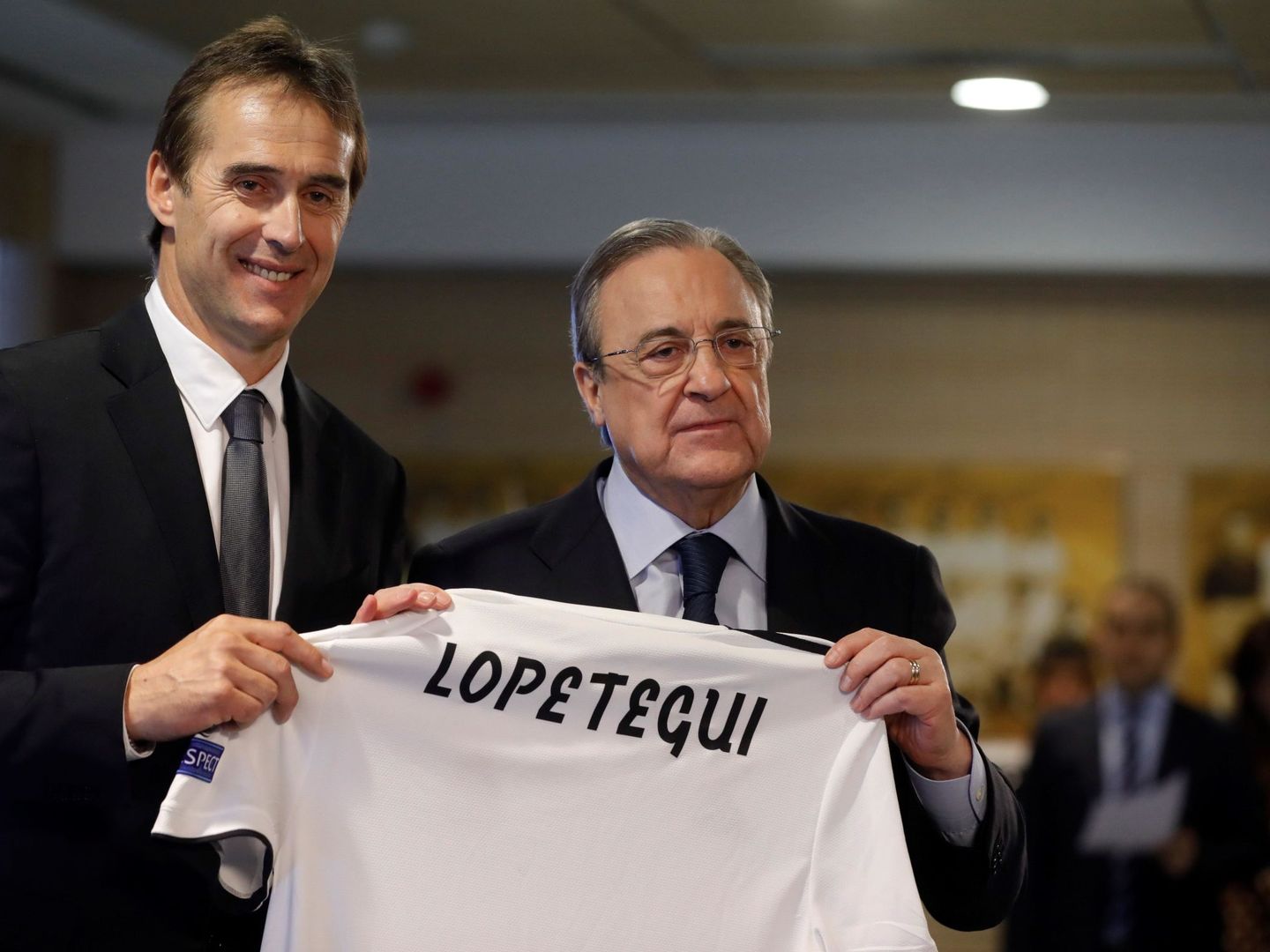 El fichaje de Julen Lopetegui ha enfriado la relación entre Florentino Pérez y Luis Rubiales. (EFE)