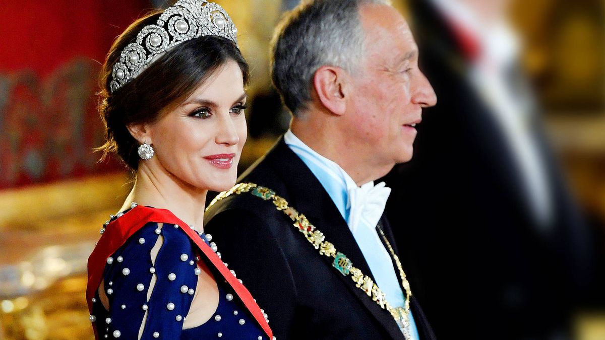 La reina Letizia almuerza hoy con Rebelo de Sousa, su 'presi' favorito