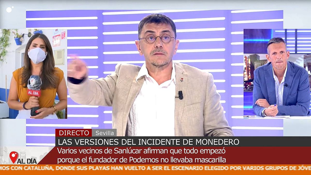 Joaquín Prat abochorna a Juan Carlos Monedero por despreciar a una reportera: "No te voy a permitir que nos des lecciones"